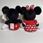 Vintage Disney Mickey Mouse   Minnie Plush 8    Disneyland Walt Disney World New