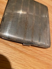 Antique Russian Silver Niello  Gilt Interior Money card Case  94 9 Gr  
