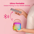 Karaoke Machine Portable Bluetooth Speaker With Wireless Microphone Mp3 Player