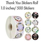 2 Roll Of 1000pcs 1  Thank You Stickers Handmade Diy Party Flowers Round Labels