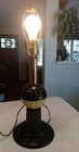 Rare Vtg Mid Century Modern Atomic Sphere Table Lamp Retro Made In Providence Ri