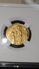 Byzantine Empire Heraclius Gold Solidus Coin 632-641 Ad Ngc Choice Extra Fine