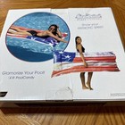 Poolcandy Patriotic Stars   Stripes 72    Extra Wide Pool Pillow Raft Float