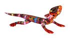 Oaxacan Wood Carving David Blas Iguana Cameleon Oaxaca Mexico Folk Art Alebrije