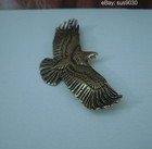 Vintage Solid Brass Spread Wings Eagle Bird Statue For Home Decor