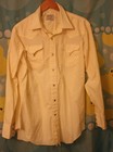 H Bar C California Ranchwear Beige Bone Western Snap Button Shirt Men s 17 35