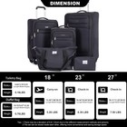 Luggage Sets 5 Piece Softside Expandable Suitcase Sets With Spinner Wheels Du   