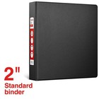 Staples Standard 2  3-ring Non-view Binder Black  26417-cc  55357 26417