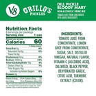 V8 Grillo s Pickles Dill Pickle Bloody Mary Mix  8 Fl Oz Can  6 Pack 