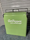 Vintage Dr Pepper Soda Cooler Model A1 Tall Embossed White Lettering Restored