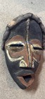 Antique Wood African Mask  Tribal Hand Carved Wall Decor Vintage Unique