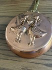Vintage Copper Goose Pan Cottagecore Farmhouse Copper Pan Brass Handle