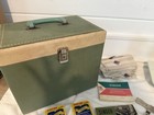 Fabulous 1964 White Singer Featherweight W  Great Case   Tons Of Accessories
