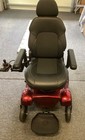 Merits P310 Regal Power Wheel Chair With High Back Captains Seat Red