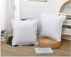 Nuyecy 2 Pk Natural Linen Fringed Throw Pillow Covers white Boho Farmhouse 20x20