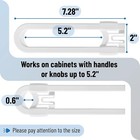 Cabinet Locks For Babies  8pcs  Adjustable  U-shaped Child Proof Cabinet Latches