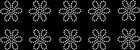 Sheet Of 10 Flowers Petal Daisy Flor Rhinestone Transfer Hotfix Bling Iron On