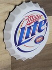 New Miller Lite Bottle Cap Metal Sign For Man Cave Cafe  Bar Decor Beer Signs 