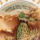 Wall Decor Porcelain Plate Japanese Mid-century New Mexico Carlsbad Caverns 