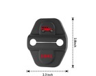 Guiilan Car Door Lock Decoration Protector Latches Cover For Jeep Black 