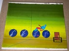 The Atom Animation Cel 1960 s Production Art Background Sci-fi Marvel Comics I8