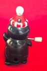 Vintage Plastic Penguin W Christmas Hat 2 3 4  Wind Up Toy Ramp Walker Works