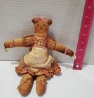 Vp1 Handmade Teddy Bear Cloth Doll 10  Primitive Folk Art