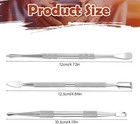 3 Pack Wax Carving Tool Kit Rainbow Stainless Steel Double-headed Dab Tools