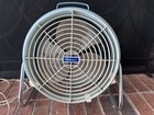 Vtg Atomic Blue Fan Mid-century Retro Industrial Working Adjustable Windsor K10