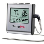 Large Lcd Digital Cooking Meat Thermometer For Bbq Grill Smoker Oven - Timer   P