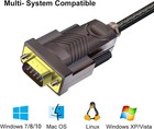 Usb To Rs232 Adapter With Ftdi Chipset  6ft Usb 2 0 Male To Rs232 Female Db9 Ser