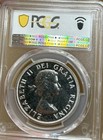 1958 Canada British Columbia Silver Dollar Pcgs Pl64 Proof Like Totem  1