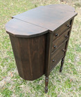 Antique Martha Washington Sewing Cabinet Hardwood 3 Drawers  Read Description 