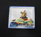 Wind Mill  1950 s  Antwerp Belgium   Hand Painted Porcelain Wall Decor
