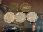 Lot Of 5 Vintage Las Vegas  1 Gaming Tokens Key Largo  Hard Rock  Excalibur More