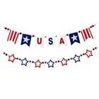 2 Pcs 4th Of July Decorations America Anniversary Banner  Independence Day