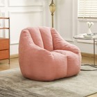Bean Bag Chair With Filler  Fluffy Lazy Sofa  Cozy Beanbag For Dorm Living Room
