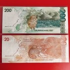 Same Serial Solid Cx444444 Philippines 200 20 New Generation Currency Unc Lot 2