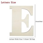 Big Unfinished Wooden Letters For Wall Decor Large Wooden Alphabet 12 Inch E