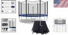 Universal 4-16ft Trampoline Replacement Safety Net - Kids Protective Enclosure