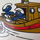 Vintage British Petroleum Sign - Smurfs Gas Oil Pump Porcelain Gasoline Sign