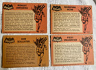 Vintage 1966 Topps Batman Black Bat Card Lot Of 4 - Cards  4  6  7  19
