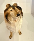 Vintage Mcm Porcelain Collie Figurine  Japan  5    Tall