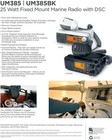 Uniden Um385bk 25 Watt Fixed Mount Marine Vhf Radio  Waterproof Brand New