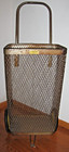 Antique Metal Shopping Cart  sturdy Kart  French Market  Trolley Grocery Basket