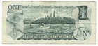 Canada 1 Dollar 1973 P-85 Parliament Hill Queen Elizabeth Ii Colorful Banknote