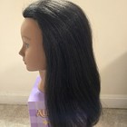 100  Black Human Hair Mannequin Head Practice Braids Cornrows Styling 16  Long