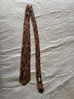 Zilli  Pure Silk Mens Cravat Tie Black gold red grey