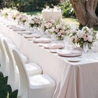 100 Pcs White Folding Chair Cover  Spandex Stretch Covers Ideal For Wedding     