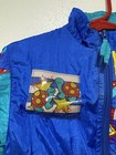 Vintage 80s Hush Puppies Baby Toddler Jacket Color Block Turtles Sz 18 M